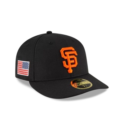 San Francisco Giants Gorra | New Era MLB Crystals From Swarovski Flag Low Profile 59fifty Fitted Cap Mexico - Negros